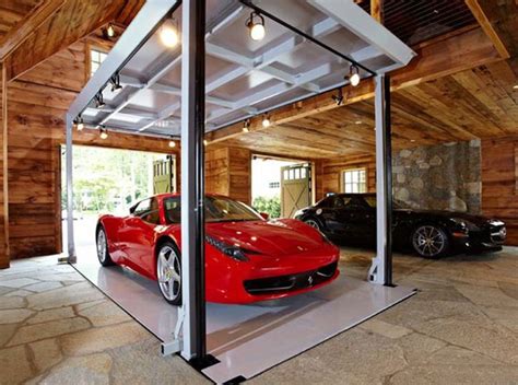Luxury Home Garage With Car Elevator In Connecticut Idesignarch