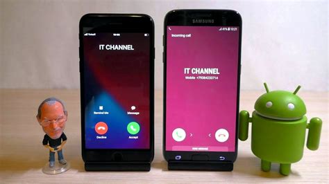 Iphone 7 Vs Samsung Galaxy S7 Incoming Call Youtube
