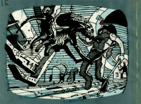 ÆtΞɌƝΔ alien original storyboards by ridley scott 1978