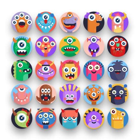 50 Monsters Avatars Icons Dighital Icons Premium Icon Sets For All