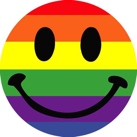 Rainbow Smiley Face Clip Art