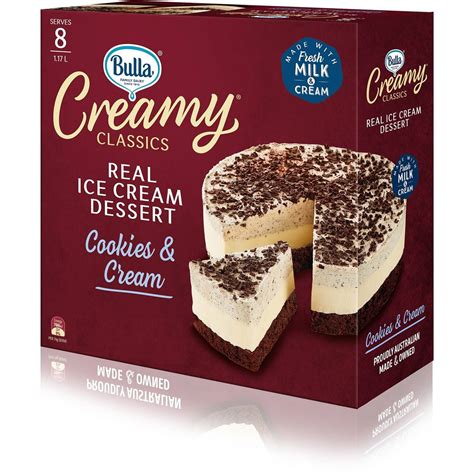 Bulla Creamy Classics Ice Cream Cake Cookie Cream L Woolworths