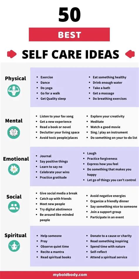 50 Simple And Effective Self Care Ideas For Busy People