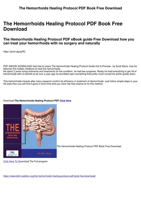 Ppt The Hemorrhoids Healing Protocol Pdf Book Free Download