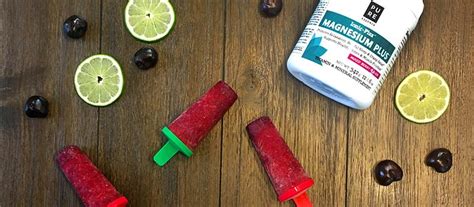 Cherry Limeade Fizz Pops With Magnesium Pure Essence Labs