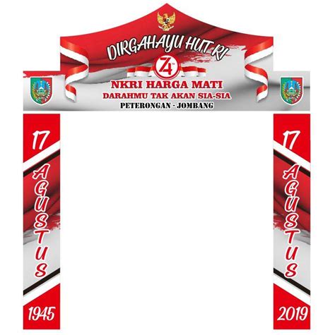 Itulah 5 dekorasi kerajinan keren 17 agustus yang busa kamu dapatkan dan buat saat perayaan hari kemerdekaan indonesia 17 agustus yang biasanya di selenggarakan 1 tahun 1 kali semoga dengan adanya artikel ini kita bisa mengingat atau. Banner Gapura 17 agustus file cdr 02