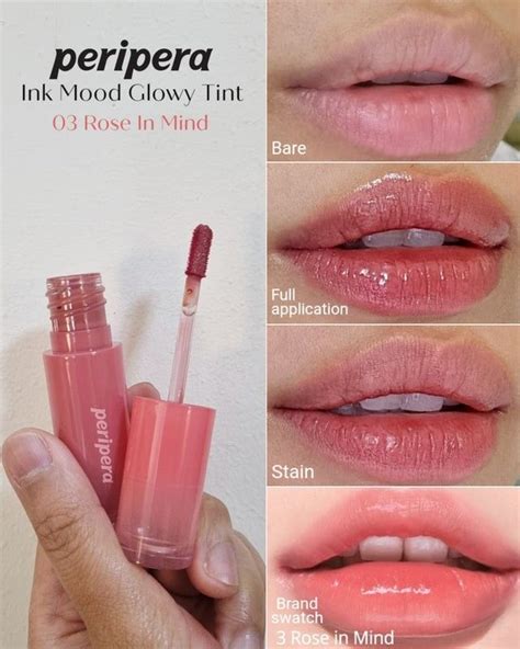 Bnib Peripera Ink Mood Glowy Tint 03 Rose In Mind Beauty And Personal Care Face Makeup On