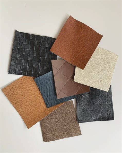 Faux Leather Bag Making Samples • Upholstery Pleather Vinyl Sewing Fabric Sample Pack Fabric