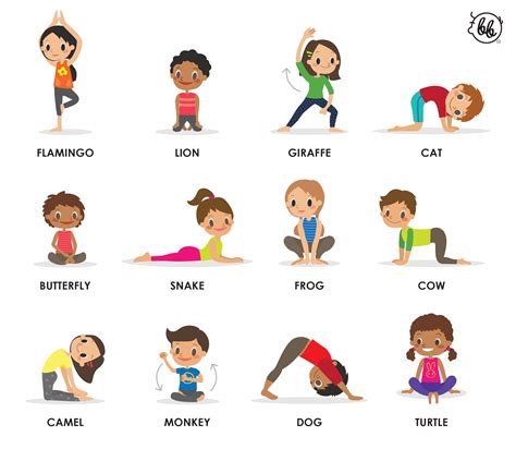 Go Back Gallery For Kids Yoga Poses Printable Images Frompo Pin On