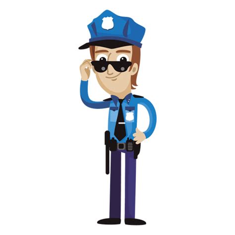 Policeman Funny Cartoon Transparent Png And Svg Vector File