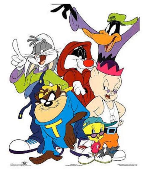 90s Hip Hop Looney Tunes Vintage Poster 16 X 20 Etsy