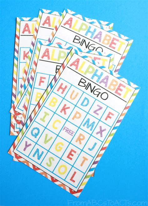 Printable Alphabet Bingo For Kids From Abcs To Acts