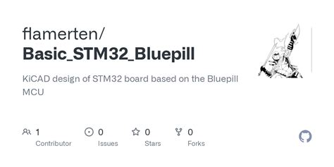 GitHub Flamerten Basic STM32 Bluepill KiCAD Design Of STM32 Board