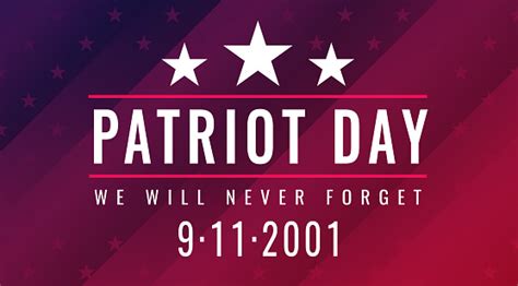 Patriot Day Poster Inscription We Will Never Forget 9112001 Honoring