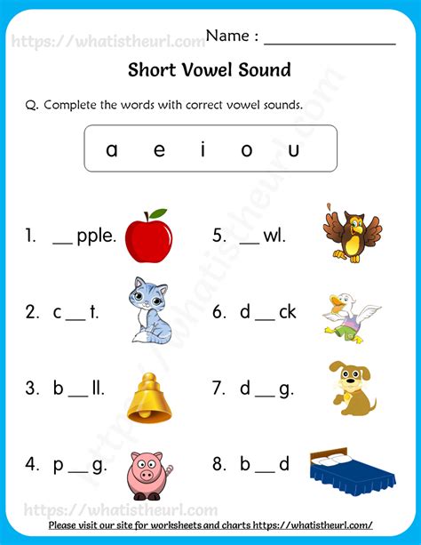 Long And Short Vowel Worksheets