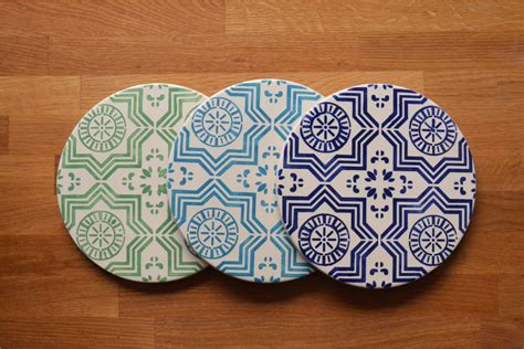 Ceramic Trivet Hand Painted Portuguese Tiles 08 Tilepassion
