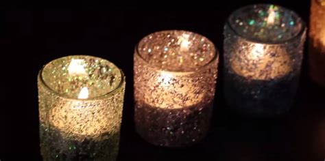 Diy Glitter Candle Holders Glamorous And Sparkly Work Of Art