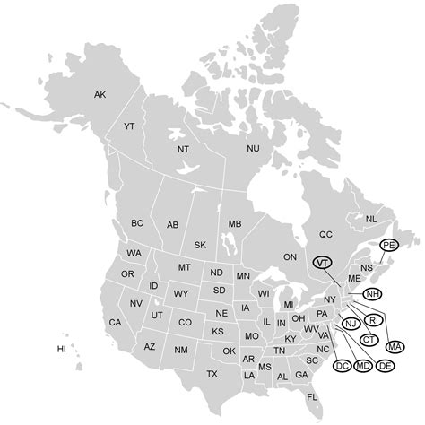 Usa Canada Time Zone Map Clip Art At Vector Clip Art Online