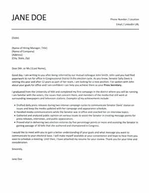 The complaint letter layouts are available in different formats, including the prominently pdf and word. Press Secretary Cover Letter