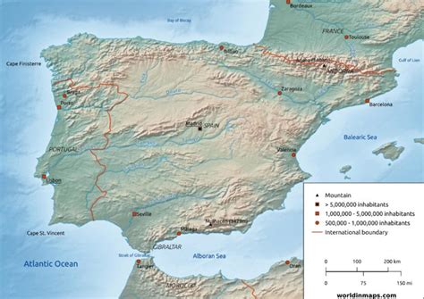 Iberian Peninsula World In Maps