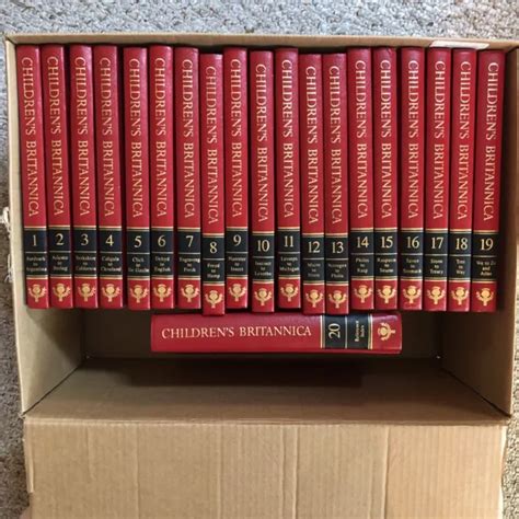 Vintage 1988 Childrens Britannica Encyclopedia Complete 20 Volume Set