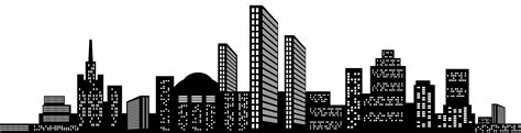 Get Transparent Buildings Silhouette Png Background
