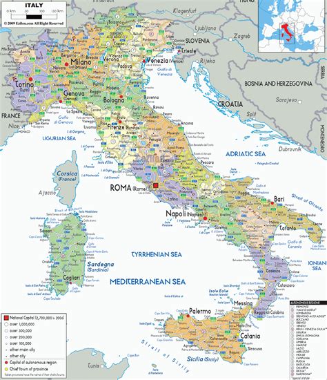 Itália Mapas Geográficos Da Itália