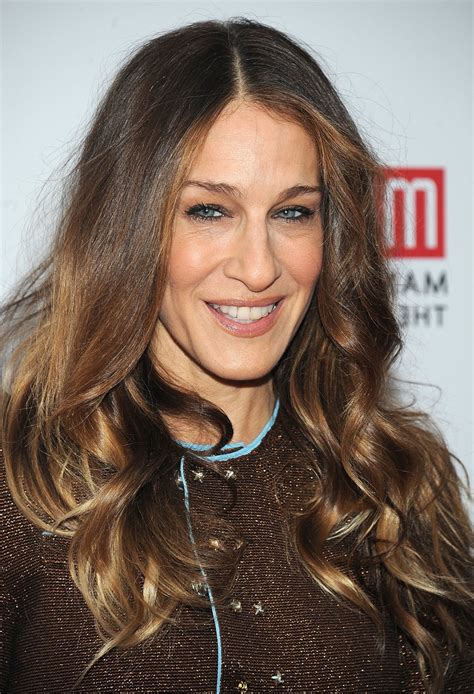 Straight hair for women under 40 sarah jessica parker has her look by styling the long hair in straight cut with center parting. 20 Best Ideas of Sarah Jessica Parker Medium Hairstyles