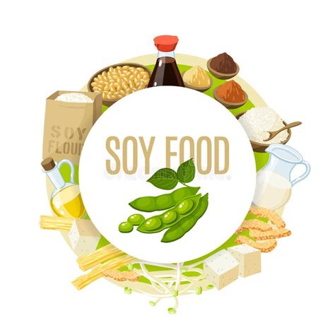 Soy Food Label Stock Vector Illustration Of Chinese 68170538