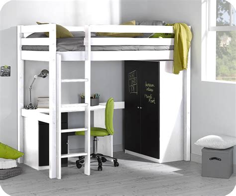 L'espace gagné sous le lit mezzanine peut être utilisé pour mettre un petit bureau, un dressing ou encore créer un lieu réservé aux jeux. lit mezzanine enfant | Idées de Décoration intérieure ...