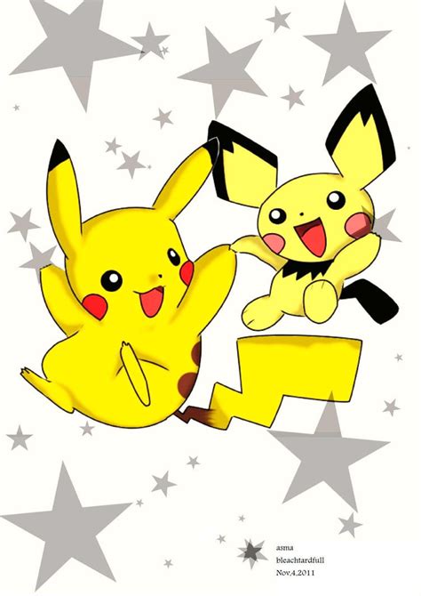 Pikachu And Pichu By Bleachtardfull On Deviantart