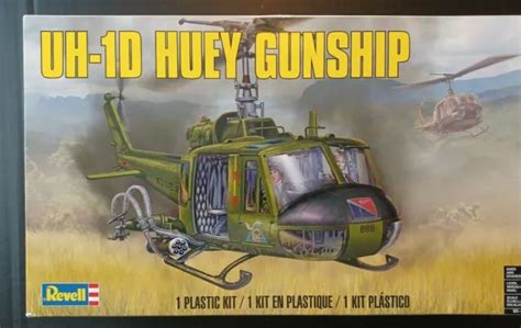 Revell ~ Uh 1d Huey Gunship 132 Scale Model Kit 85 5536 Sealed Box