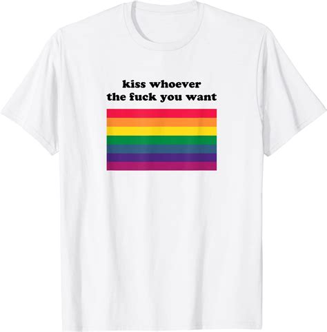 Kiss Whoever The Fuck You Want Lgbt Rainbow Pride June 2020