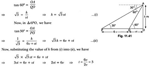 Some Applications Of Trigonometry Class 10 Extra Questions Maths