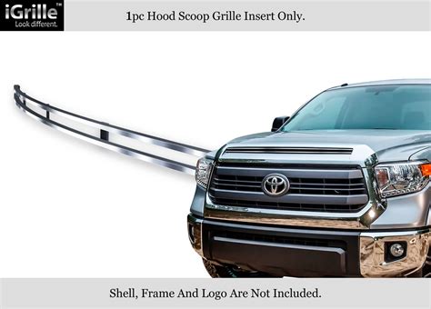 For 2014 2015 Toyota Tundra Hood Scoop Stainless Steel Billet Grille