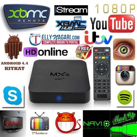 Mxq Amlogic S805 Android 44 Quad Core 8gb Xbmc 1080p Wifi Kodi Smart