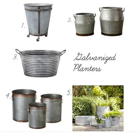 Galvanized Outdoor Planters Friday Favorites Most
