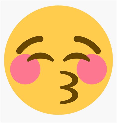 Smiley Emoji Face Emoticon Blush Emoji Twitter Hd Png Download