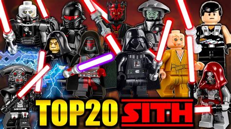 Top 20 Lego Star Wars Sith Minifigures Ever Made Youtube