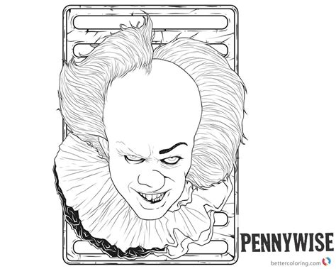 Pennywise The Clown Coloring Pages Coloring Pages 33418 The Best Porn