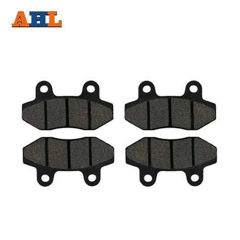 Ahl Pairs Motorcycle Front Brake Pads For Alpha Sports Hyosung Gt Naked Black