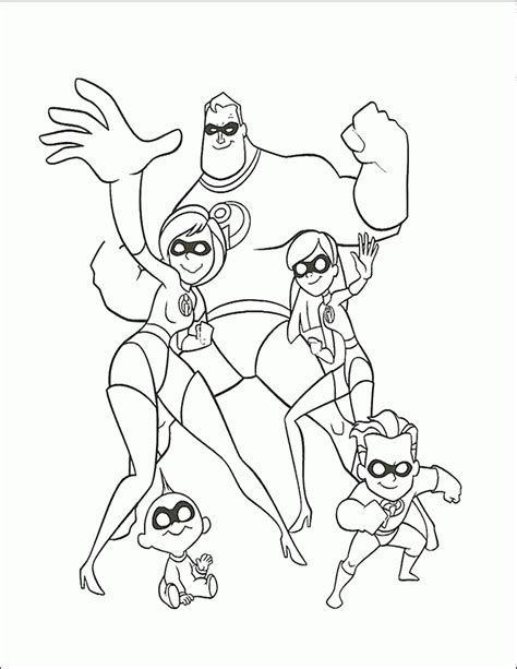 Show them your love and affection and let them show their artistic and creative sides. The Incredibles Coloring Pages