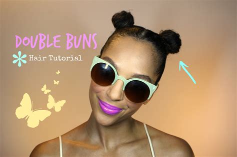 Styla hair brown magic hair bun maker 4 pack (2 small, 2 large) foam sponge buns shaper accessories strong flexible reusable bun twister for updo's, ballet buns, french twist, waves & more! Double Buns Hair Tutorial - Melting Pot Beauty