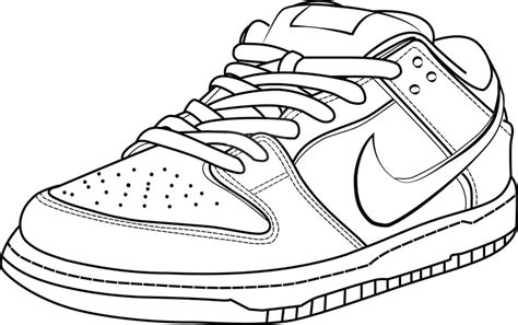 Nike Shoe Printable Coloring Page Free Printable Coloring Pages