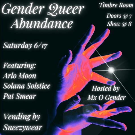 Genderqueer Abundance — Kremwerk Timbre Room Cherry Complex