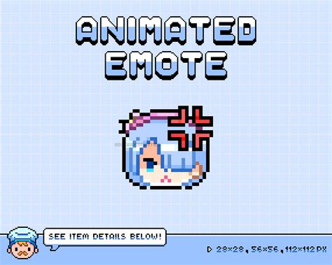 Cute Animated Emotes Twitch Pixel Art Emotes Stream Etsy Israel