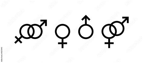 Female Gender Male Gender Can Be Used As An Icon Or Logo Set Of