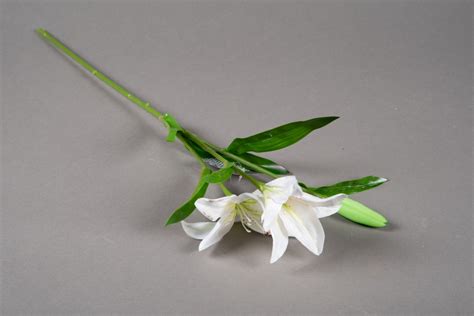 Artificial White Lily H52cm
