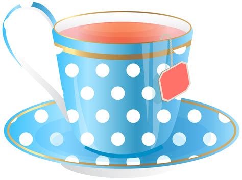 Teacup Clip Art Blue Tea Cup Png Transparent Clip Art Image Png