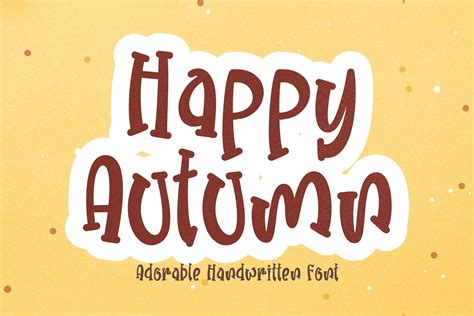 Happy Autumn Font By Allacreativa · Creative Fabrica